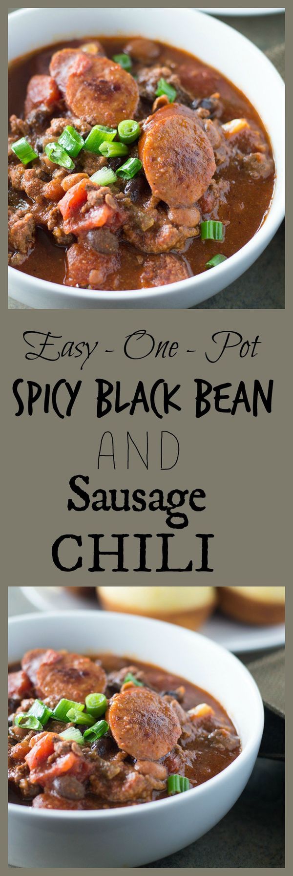 Spicy Black Bean and Sausage Chili