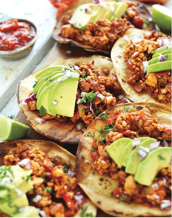 Spicy Braised Tofu Tostadas