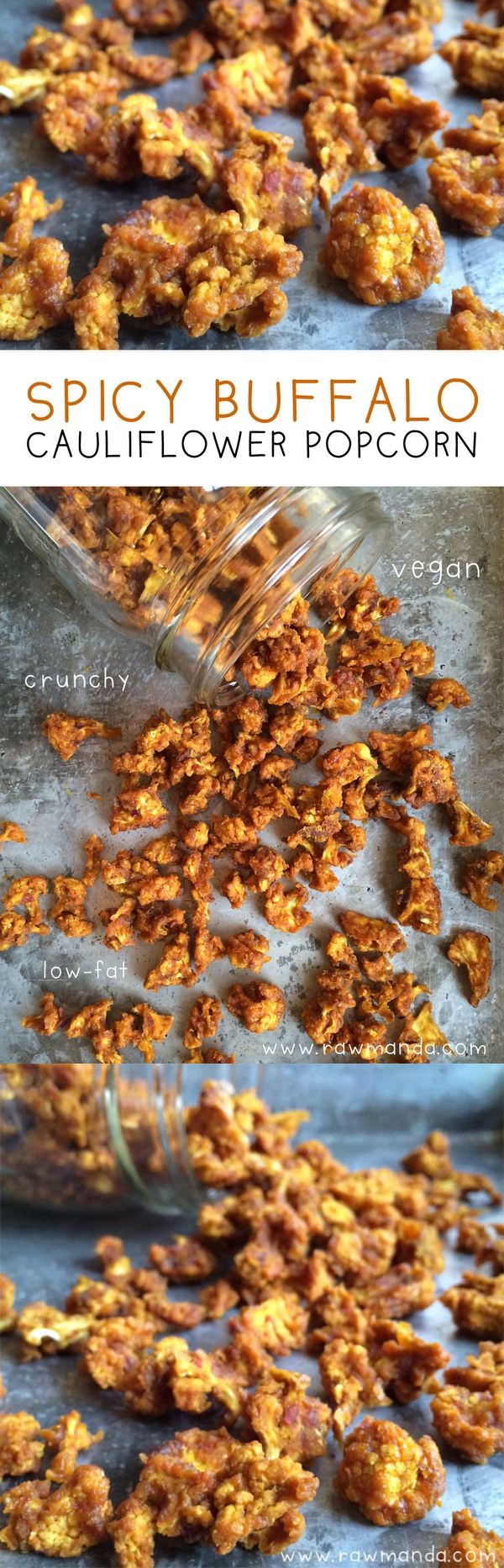 Spicy Buffalo Cauliflower Popcorn