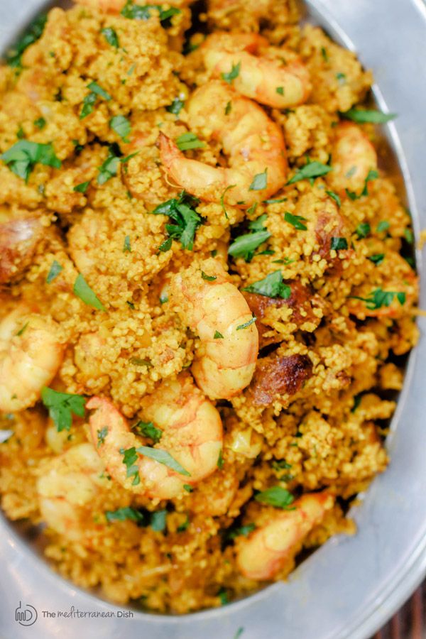 Spicy Couscous Recipe with Shrimp and Chorizo