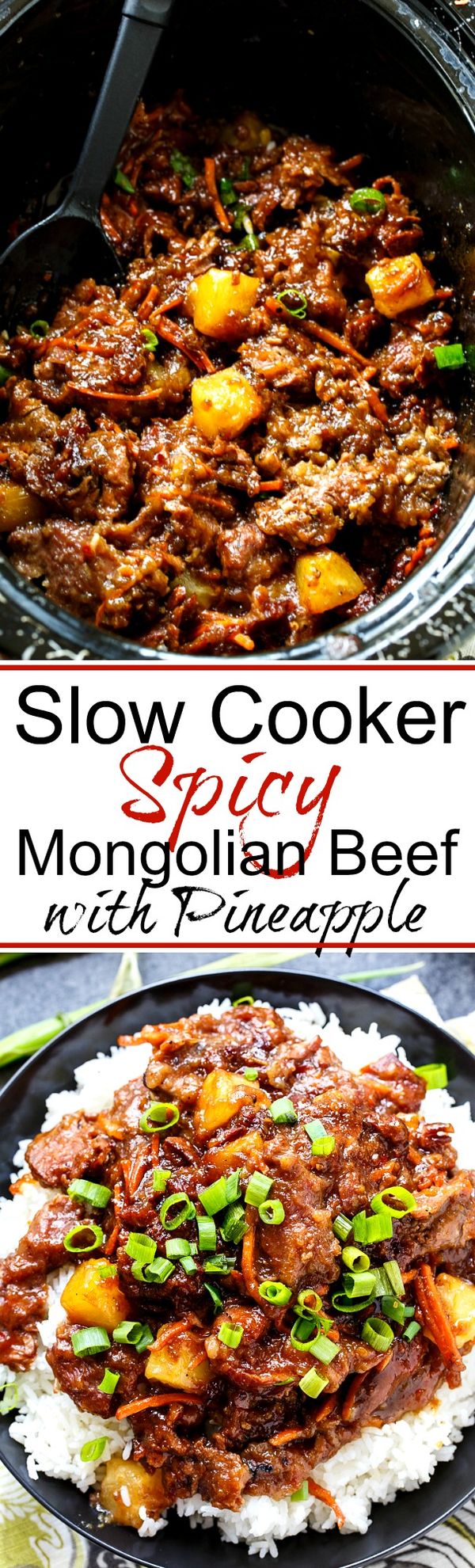 Spicy Mongolian Beef and Pineapple