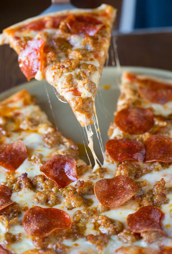 Spicy Sausage and Pepperoni Pizza