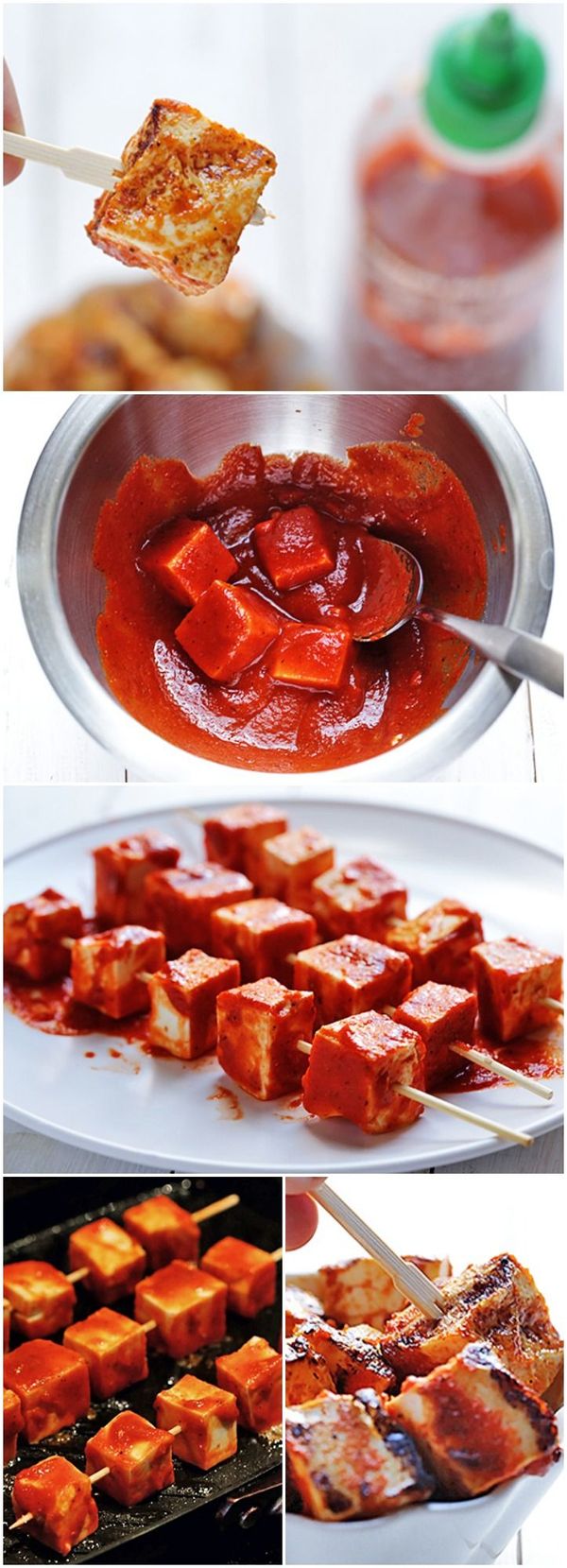 Spicy Sriracha Grilled Tofu