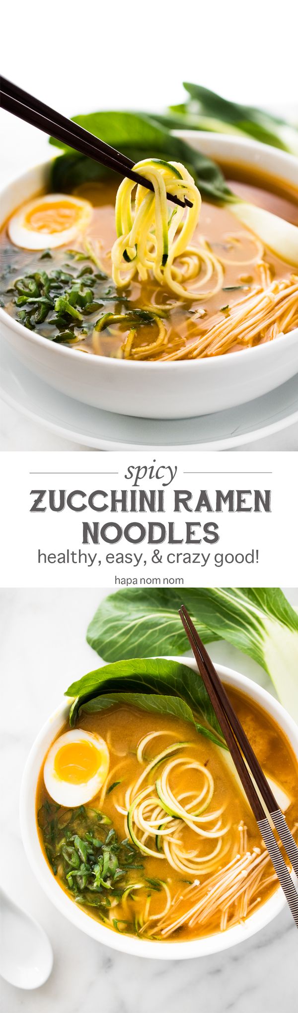 Spicy Zucchini Ramen Noodles