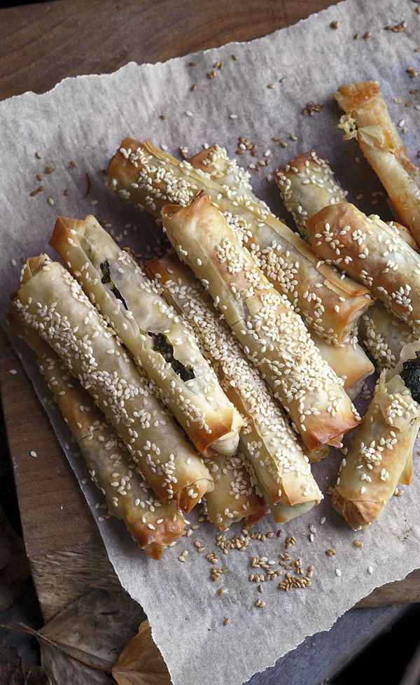 Spinach & feta filo fingers