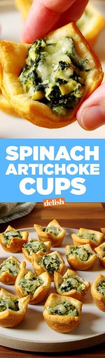 Spinach Artichoke Cups