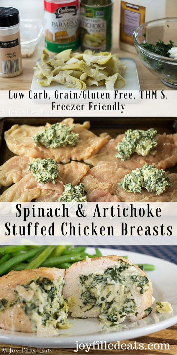 Spinach Artichoke Stuffed Chicken Breasts