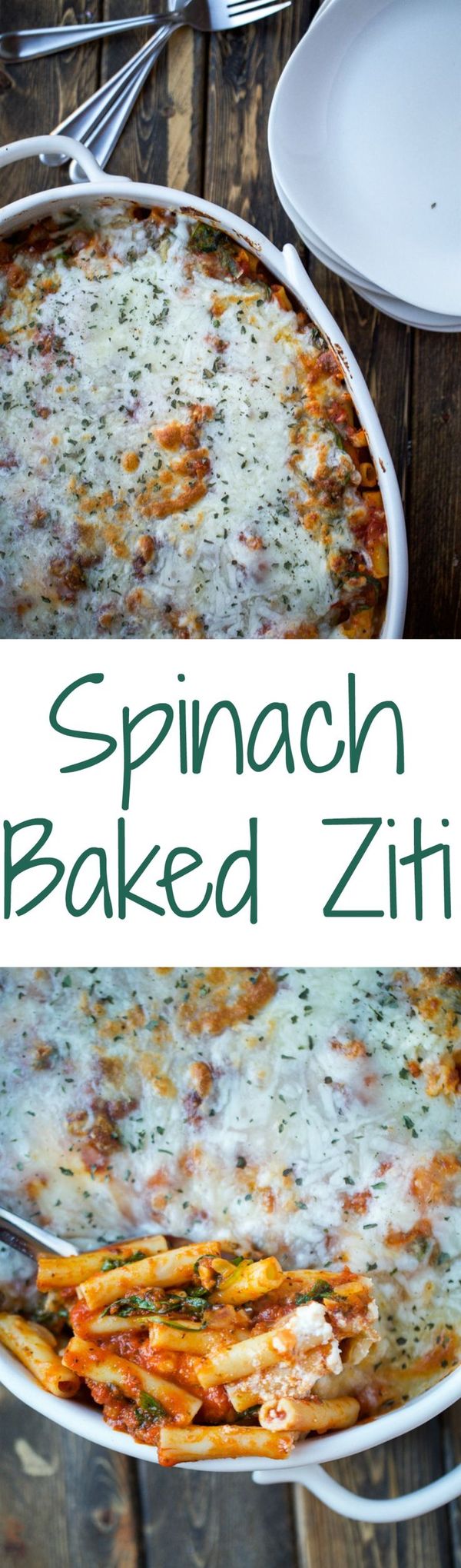 Spinach Baked Ziti