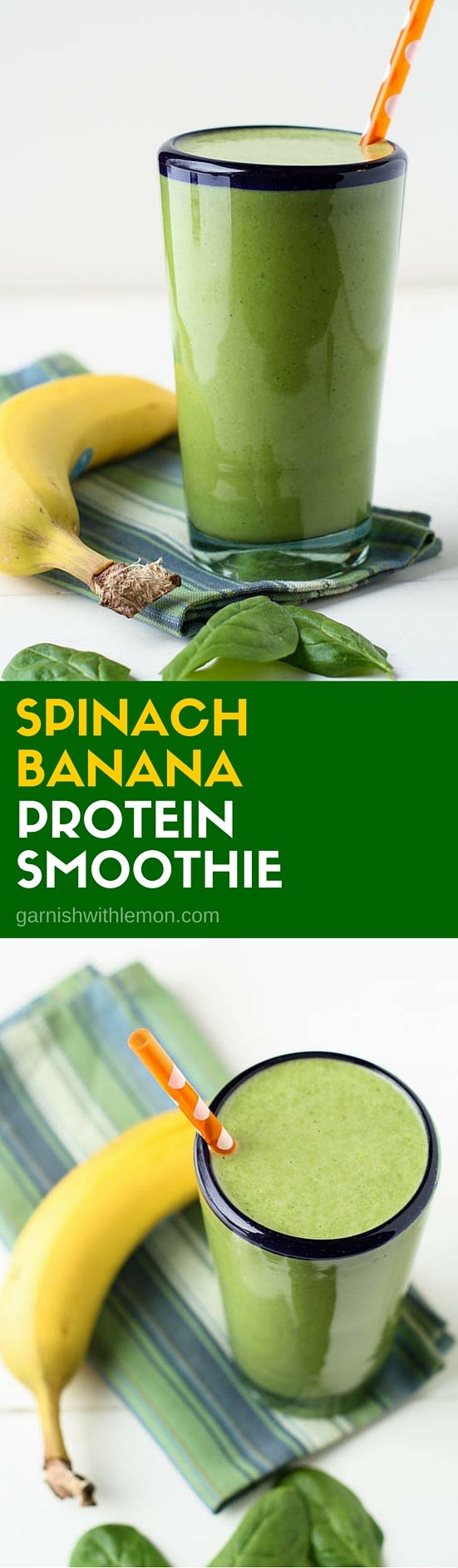 Spinach Banana Protein Smoothie