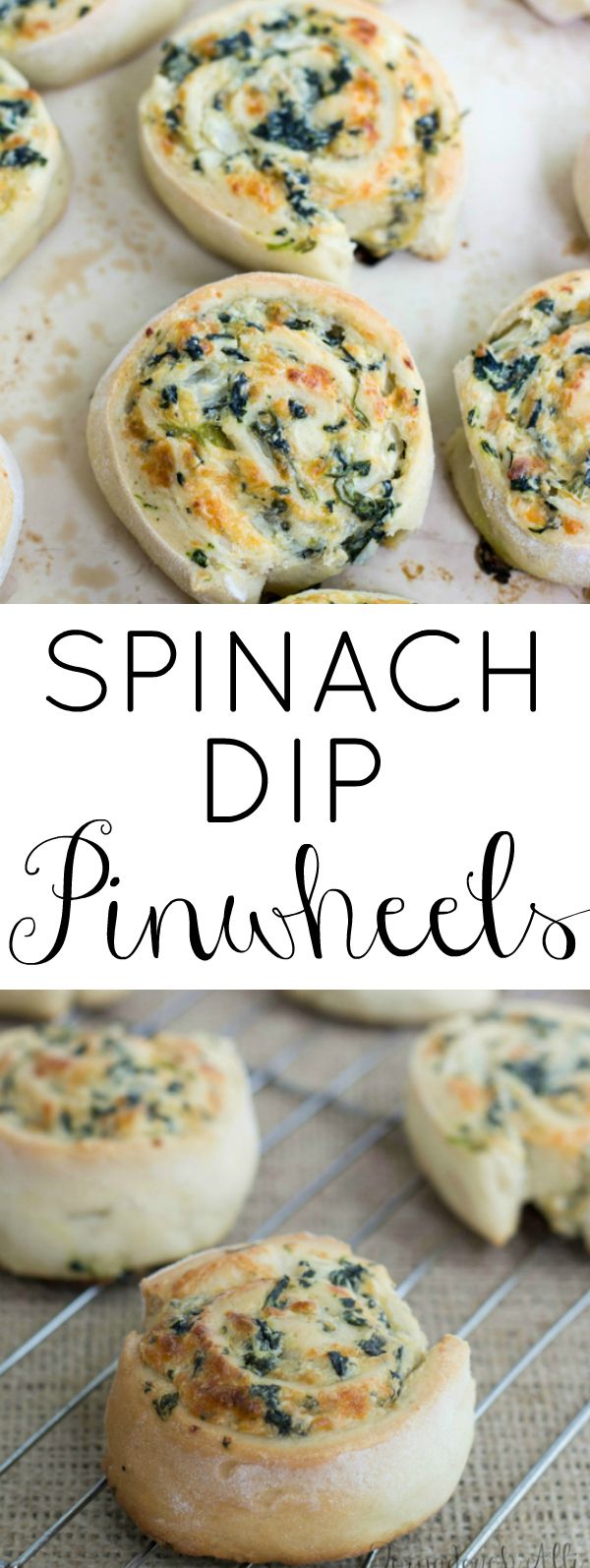 Spinach Dip Pinwheels