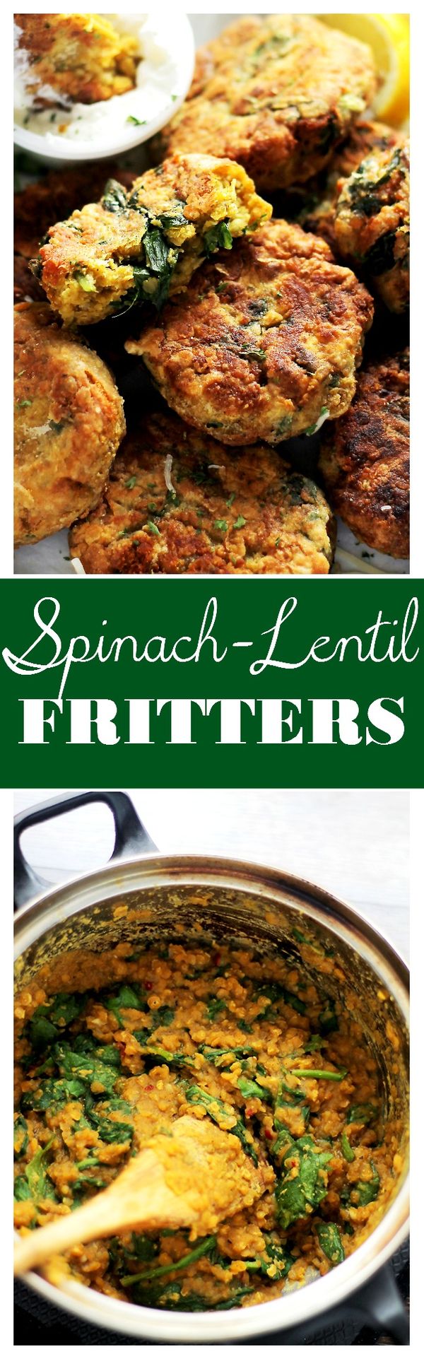 Spinach Lentil Fritters