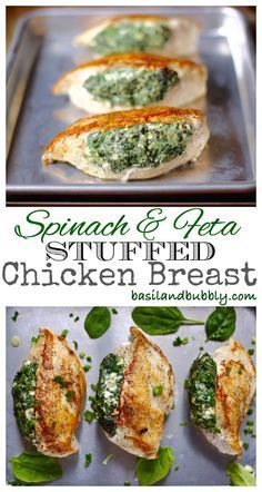 Spinach Stuffed Chicken Breasts