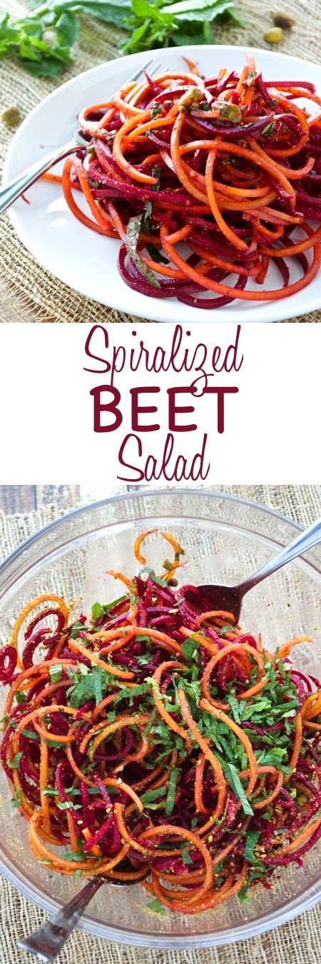 Spiralized Beet Salad