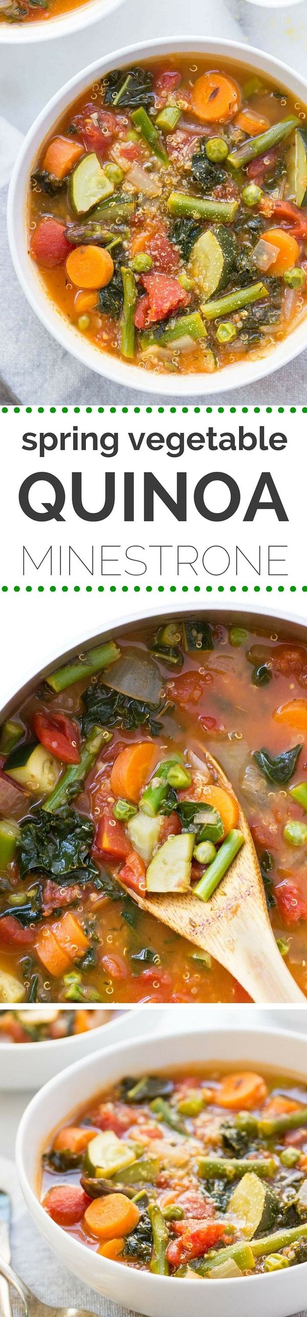 Spring Vegetable Quinoa Minestrone