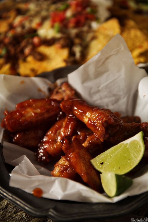 Sriracha & Bourbon Chicken Wings