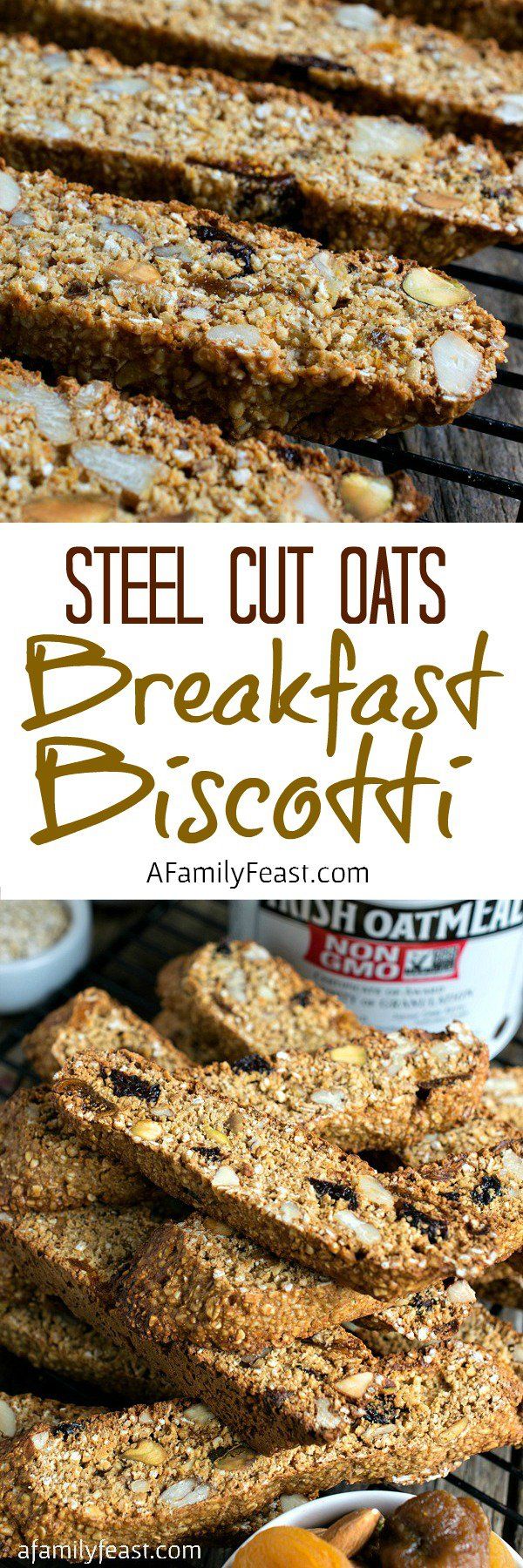 Steel Cut Oats Breakfast Biscotti