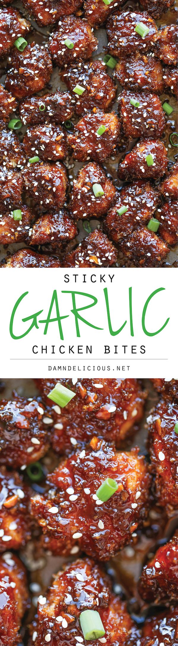 Sticky Garlic Chicken Bites