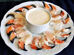 Stone Crab Claws with Mustard Dipping Sauce