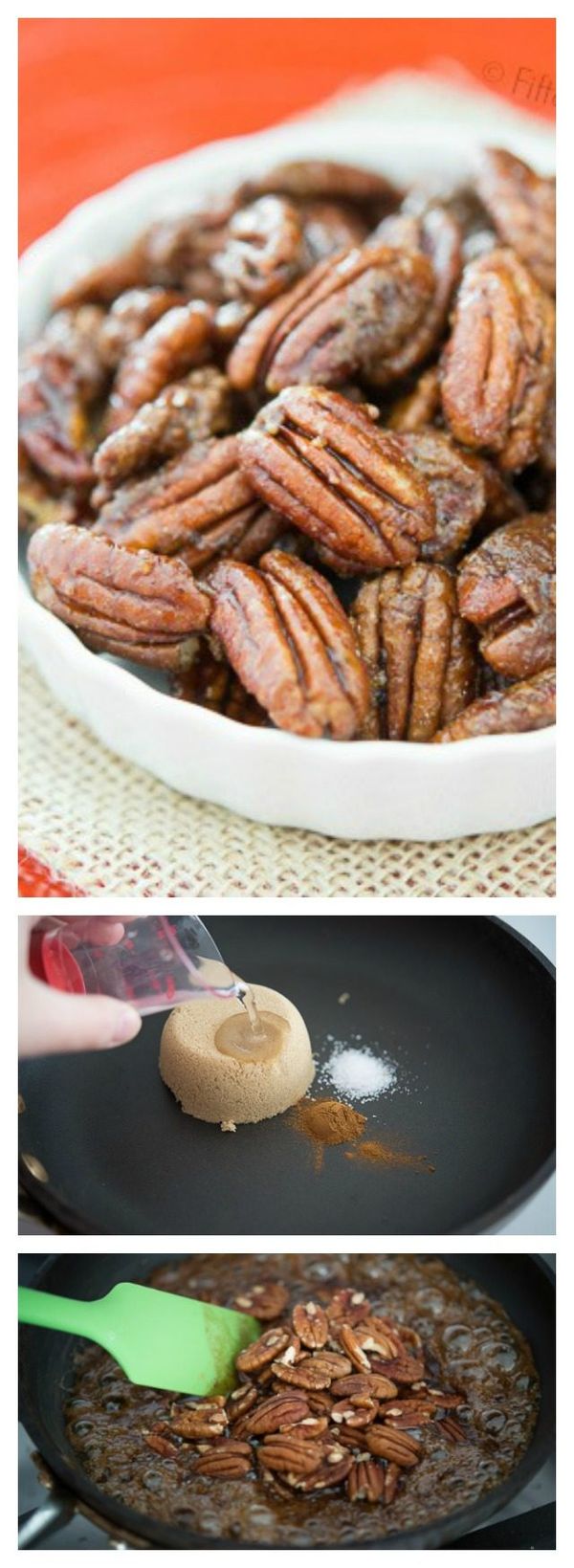Stovetop Candied Pecans