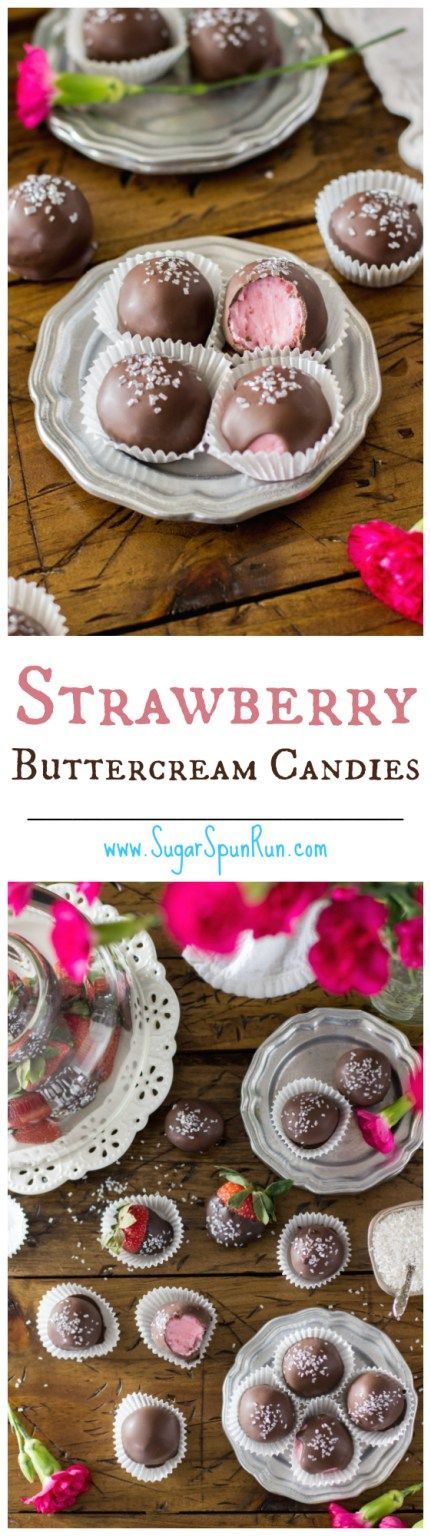 Strawberry Buttercream Candies