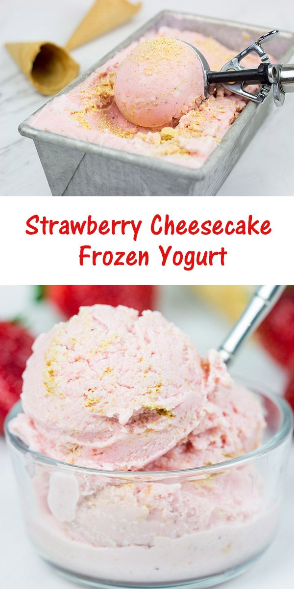 Strawberry Cheesecake Frozen Yogurt