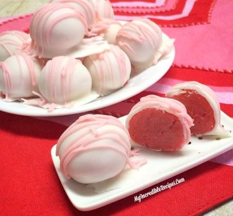 Strawberry Cheesecake Truffles