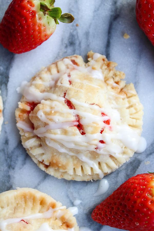 Strawberry Hand Pies with a Lemon Drizzle