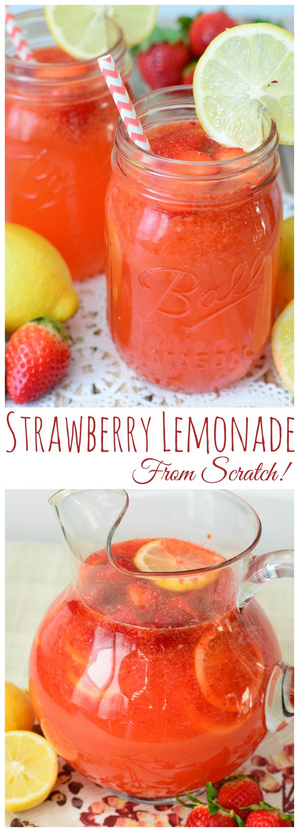 Strawberry Lemonade (From Scratch!