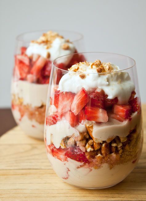 Strawberry Pretzel Parfait