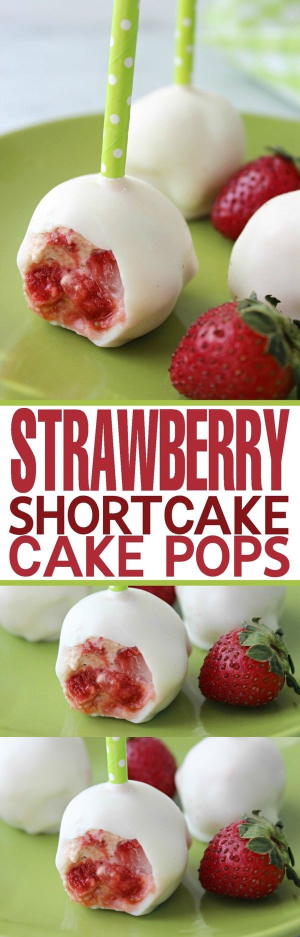 Strawberry Shortcake Cake Pops