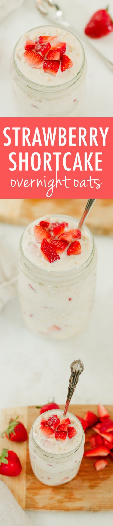 Strawberry Shortcake Overnight Oats