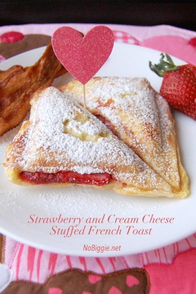 Strawberry stuffed french toast