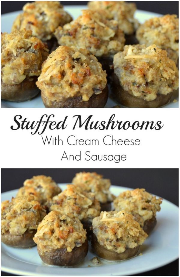 Stuffed Mushrooms With Cream Cheese And Sausage