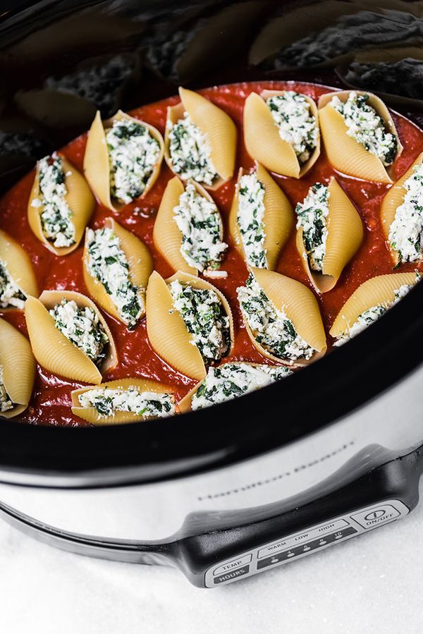 Stuffed Shells with Spinach