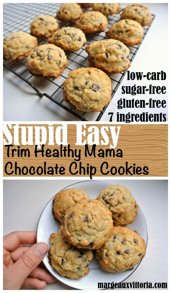Stupid Easy Trim Healthy Mama Chocolate Chip Cookies