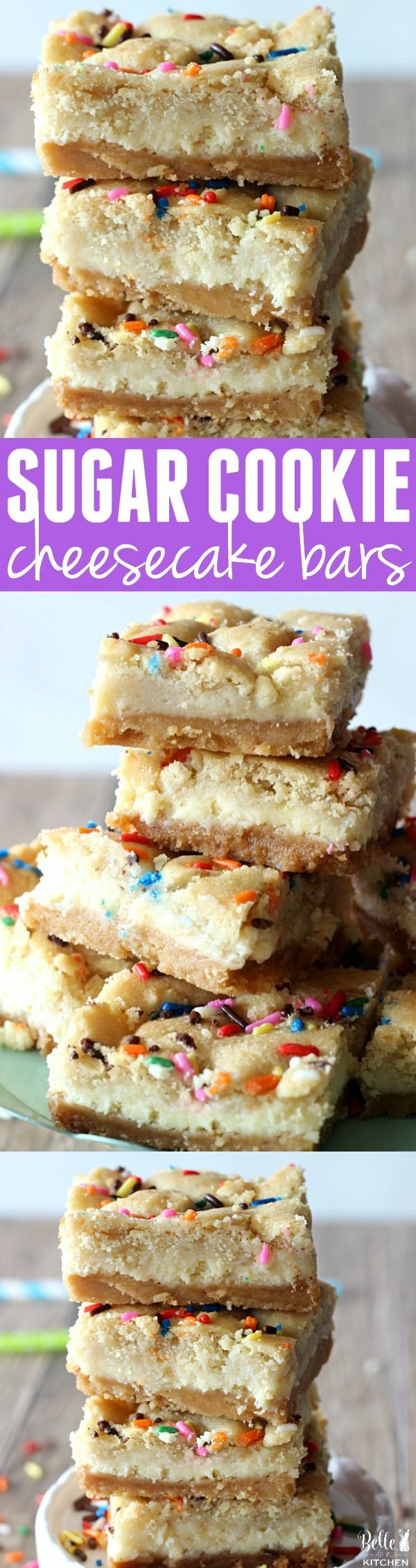 Sugar Cookie Cheesecake Bars