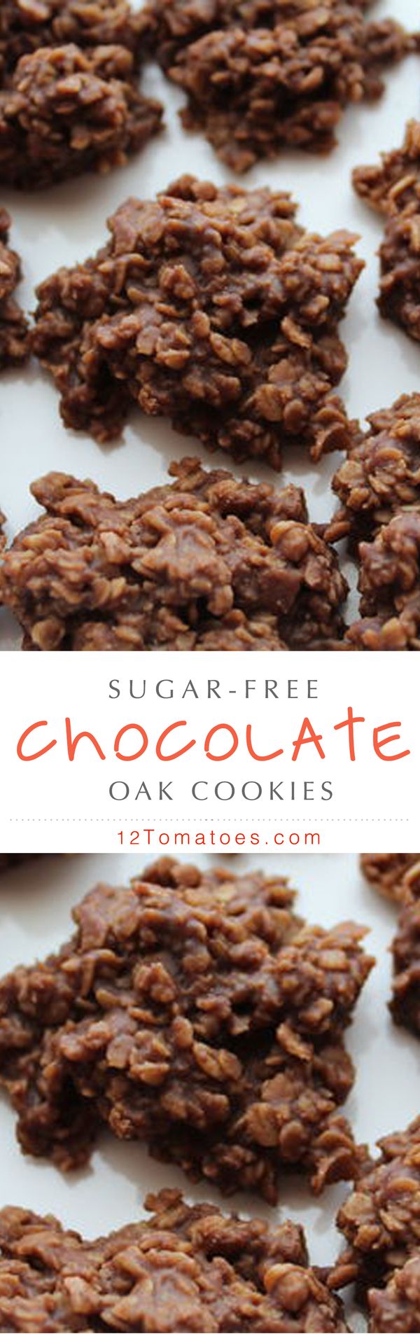 Sugar-Free Chocolate Oat Cookies