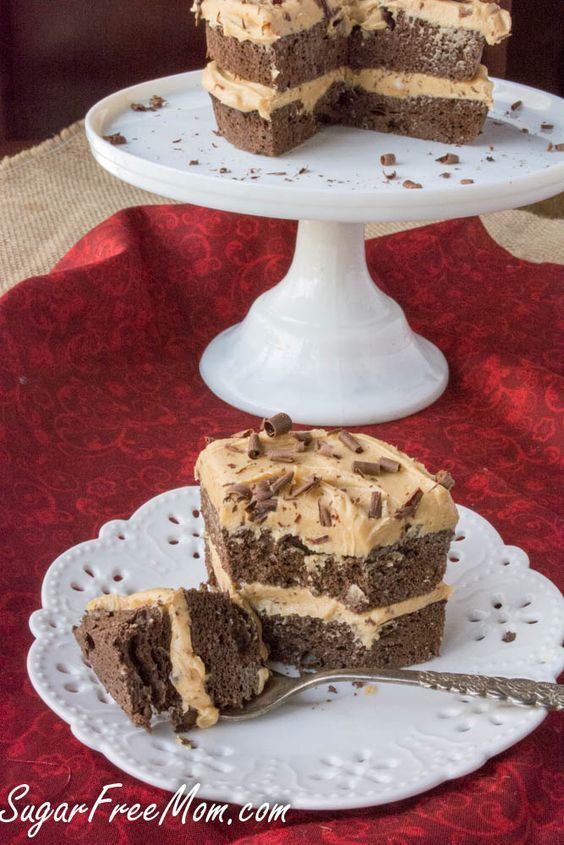 Sugar-Free Chocolate Peanut Butter Mug Cake