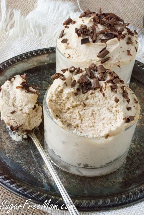 Sugar Free Low Carb Coffee Ricotta Mousse