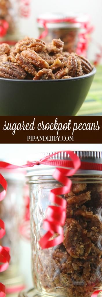 Sugared Crockpot Pecans