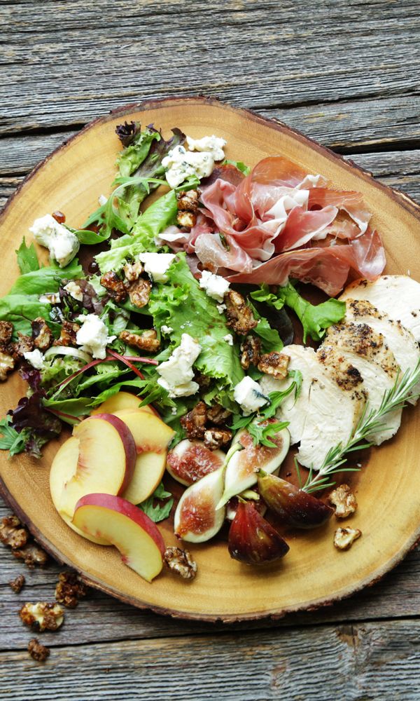 Summer Salad Recipe with Figs, Peaches and Prosciutto