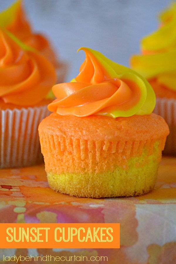 Sunset Cupcakes