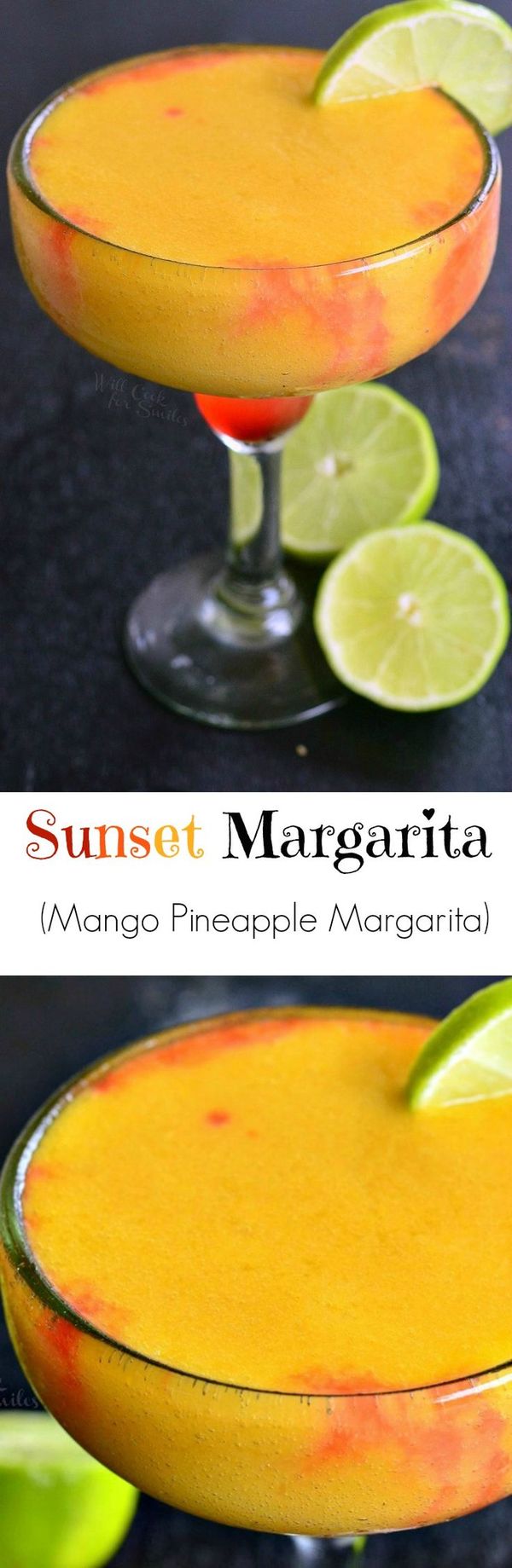 Sunset Margarita (Mango Pineapple Margarita
