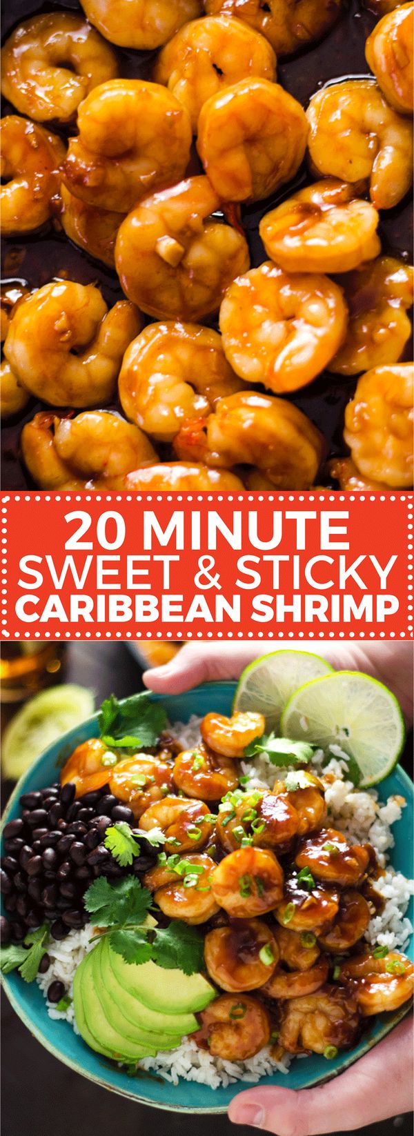 Sweet & Sticky Caribbean Shrimp