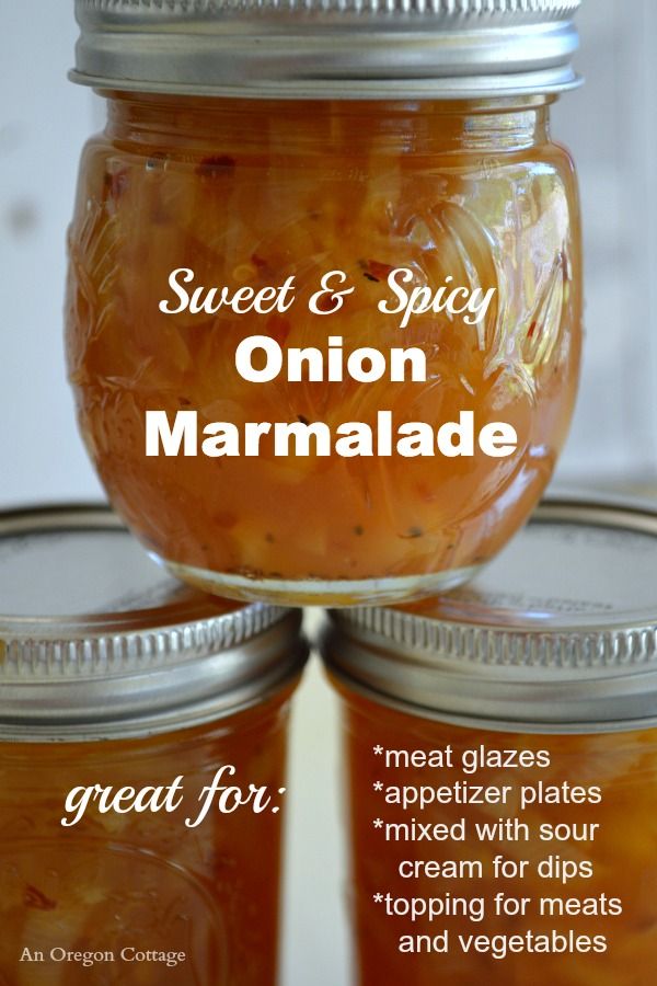 Sweet and Spicy Canned Onion Marmalade