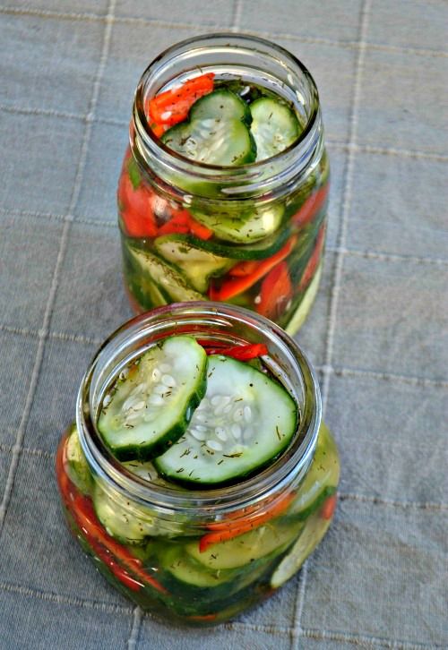 Sweet And Spicy Refrigerator Pickles