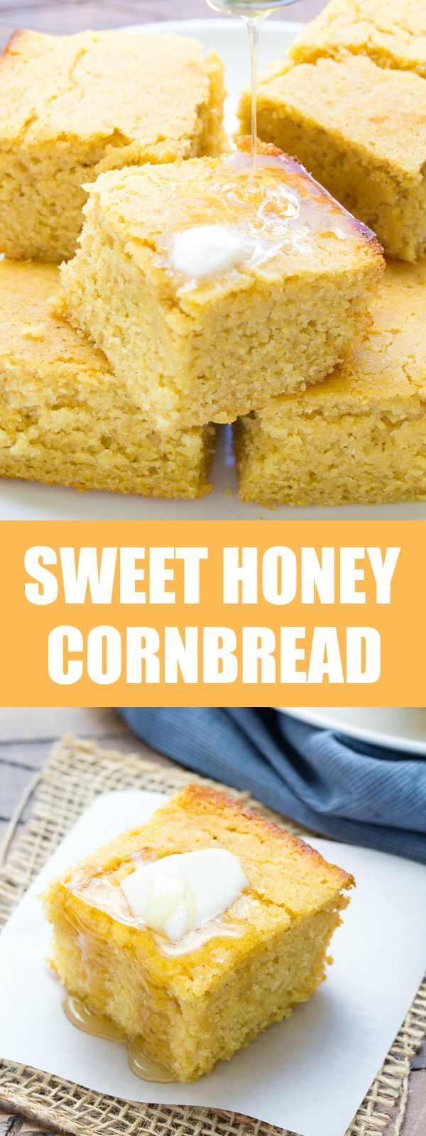 Sweet Honey Cornbread (Whole Grain