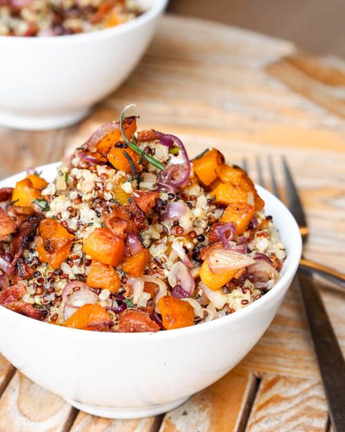 Sweet Potato and Bacon Quinoa (Gluten-Free, Dairy-Free