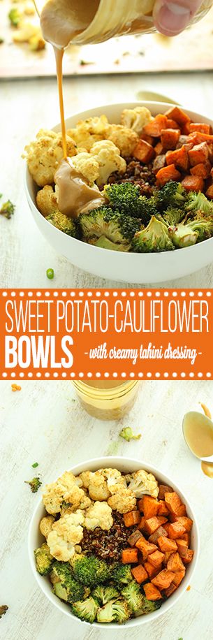 Sweet Potato and Cauliflower Quinoa Bowls