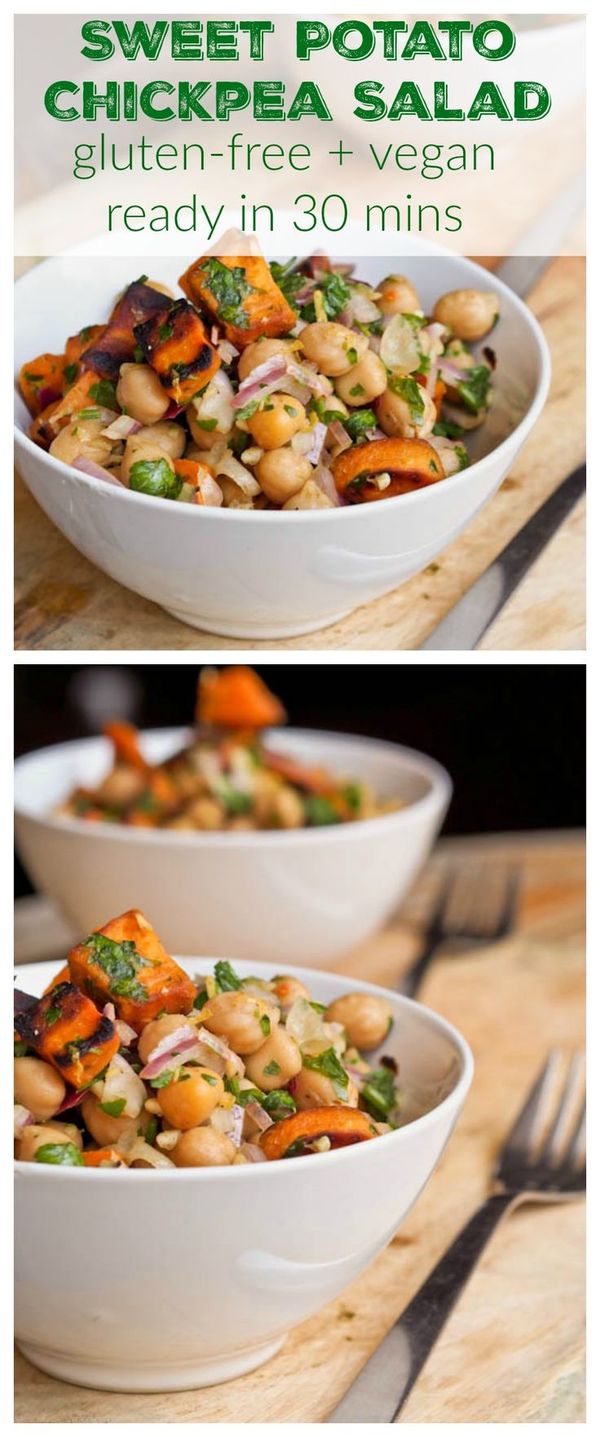 Sweet Potato and Chickpea Salad (Gluten-Free, Vegan